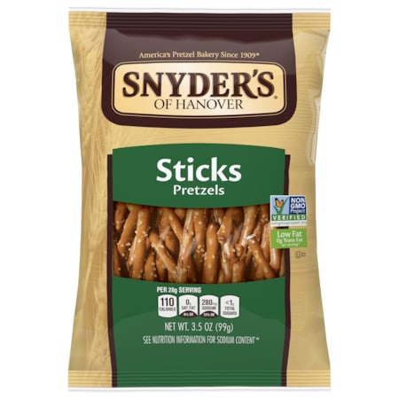 Snyders Of Hanover Snyder's Of Hanover Pretzel Sticks 3.5 oz. Bag, PK8 111818